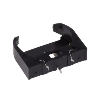 RS PRO CR2032 Battery Holder Leaf Spring, Through Hole Mount, Polyamide 66 Body, UL 94 V-0, 1 Cell CR2032 RS PRO