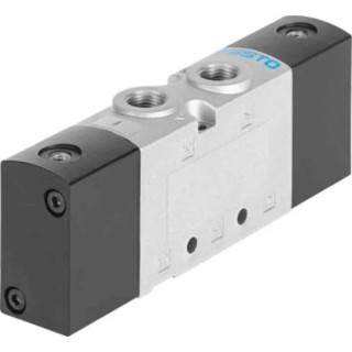 Festo Pneumatic Solenoid Valve 5/3 Closed Pneumatic G 3/8 Port Size Manifold Mount Die Cast Aluminium VUWS-L30-P53C-M-G38