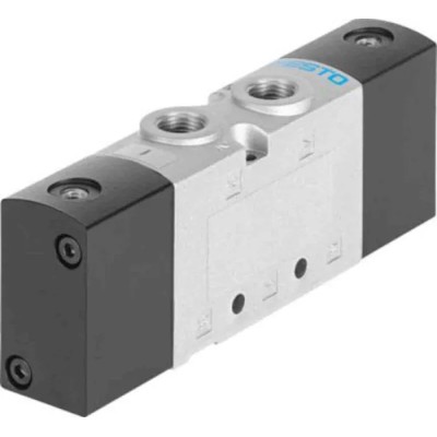 Festo Pneumatic Solenoid Valve 5/3 Closed Pneumatic G 3/8 Port Size Manifold Mount Die Cast Aluminium VUWS-L30-P53C-M-G38