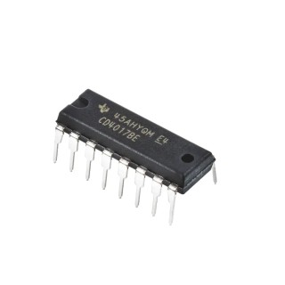 Texas Instruments 5 Through Hole Decade Counter CMOS 16-Pin PDIP CD4017BE