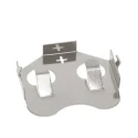RS PRO Battery Clip Leaf Spring for CR2032 Battery Size, 2 Cells, Phosphor Bronze Body, Through Hole Mount CR2032