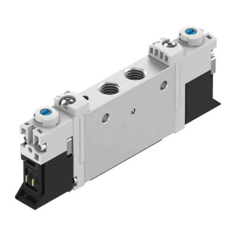 Festo Pneumatic Solenoid Valve Monostable 2 x 3/2 Closed Electric 24V, Pneumatic Port M7, 5 Ports VUVG-L10-T32C-AT-M7-1P3