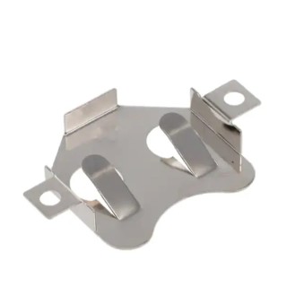 RS PRO Battery Clip Leaf Spring for CR2032 Battery Surface Mount Phosphor Bronze 3.9mm Height 31.5mm Length CR2032