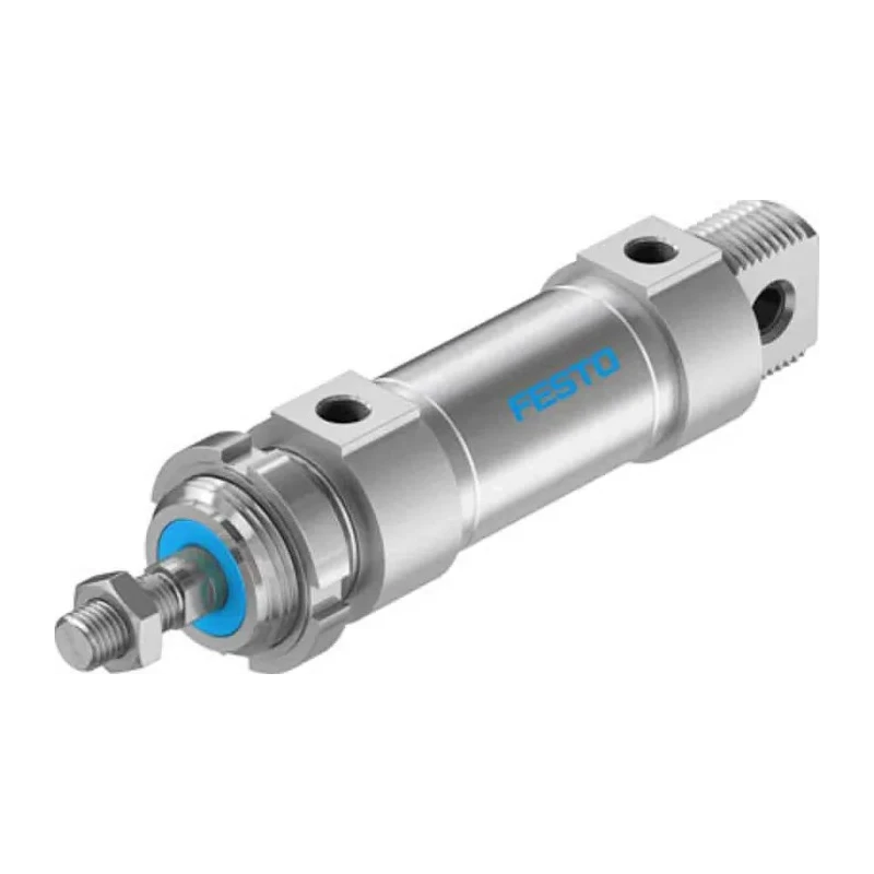Festo 25 mm Bore Roundline Pneumatic Cylinder Double Acting Aluminium Body 150.5mm Length DSNU-32-25-PPV-A