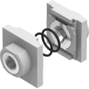 Festo Die-Cast Aluminium Connection Plate for MS Pneumatic System with Two G1/4 Ports MS4-AGB