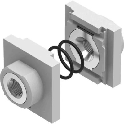 Festo Die-Cast Aluminium Connection Plate for MS Pneumatic System with Two G1/4 Ports MS4-AGB