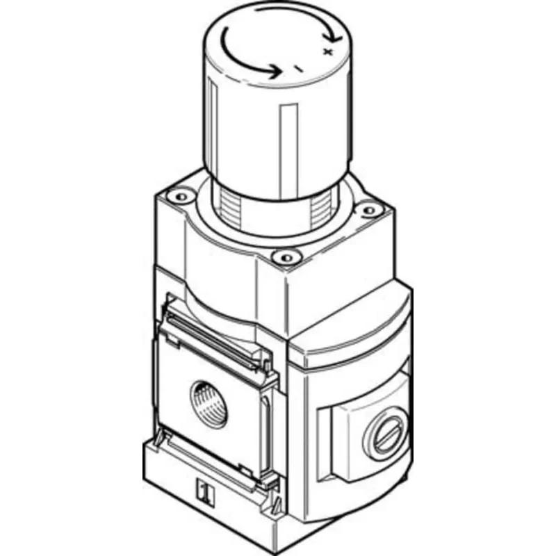 Festo Pneumatic Regulator G 1/4 Inch, Aluminium Body, 14 Bar Max Pressure, ISO8573-1 Certified MS6-LRP-1/4-D4-A8