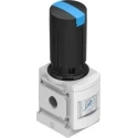 Festo Pneumatic Regulator MS Series G 1/4 Inlet Outlet 20 bar Max Operating Pressure Polyamide Material MS6-LR-1/4-D7-AS