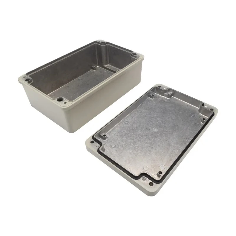 ROLEC Conform Series Die Cast Aluminium Enclosure Grey Lid IP66, IP67 100 mm x 266 mm x 166 mm IP66