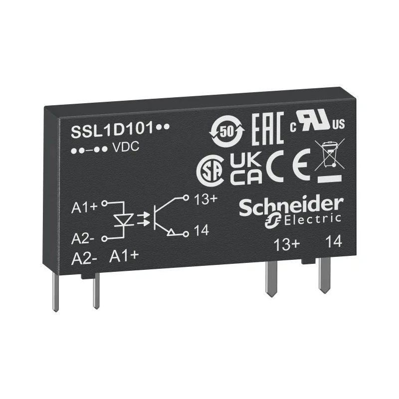 Schneider Electric Harmony Relay Series Solid State Relay, 2 A Load, 280 V AC Load, 30 V DC Control SSL1A12BDR