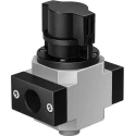Festo Pneumatic Manual Control Valve HE Series, 3/2 Bistable, G 1/4 Port, 16 Bar Max Pressure, Die Cast HE-1/4-D-MINI