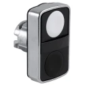 Schneider Electric Harmony XB4 Series Black, White Momentary Push Button Head, 22 mm Cutout, IP67 ZB4BA7120