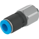 Festo Pneumatic Rotary Union Polybutylene Terephthalate Material M5 Male Threaded Push-In Tube Connection 6mm 14 QSR-M5-6