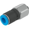 Festo Pneumatic Rotary Union Polybutylene Terephthalate Material M5 Male Threaded Push-In Tube Connection 6mm 14 QSR-M5-6
