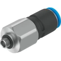 Festo Pneumatic Rotary Union Polybutylene Terephthalate Material M5 Male Threaded Push-In Tube Connection 6mm 14 QSR-M5-6