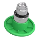 Schneider Electric Harmony XB4 Series Green Momentary Push Button Head, 22 mm Cutout, IP66 IP67 IP69K ZB4BR3