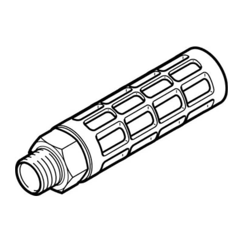 Festo Polyethylene Pneumatic Silencer 10 Bar G 1 Connection Thread Male U-1-B