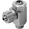 Festo Pressure Relief Valve with Union Nut G 1/8, Threaded 1/8 in, Brass, Nitrile Rubber, Aluminium, Zinc GRLA-1/8-PK-6-B