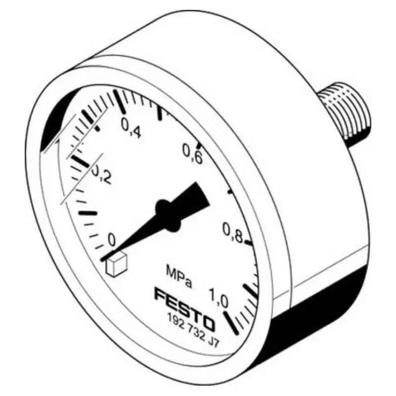 Festo 40 mm 1/8 in G Threaded Pressure Gauge 10 bar MA-40-1-G1/8-MPA