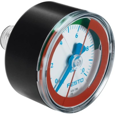 Festo 50 mm R 1/4 Threaded Pressure Gauge 10 bar MA-50-10-R1/4-E-RG