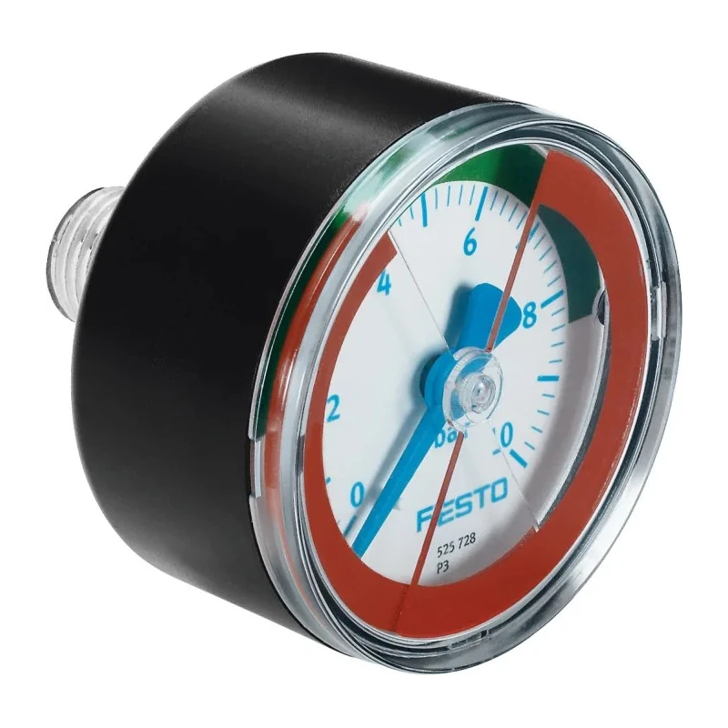 Festo 50 mm R 1/4 Threaded Pressure Gauge 10 bar MA-50-10-R1/4-E-RG