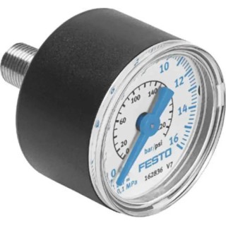 Festo 40 mm R 1/8 Threaded Pressure Gauge 16 bar MA-40-16-1/8-EN-DPA