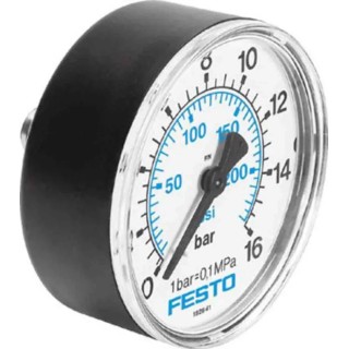 Festo 50 mm G 1/4 Threaded Pressure Gauge 16 bar MA-50-16-1/4-EN