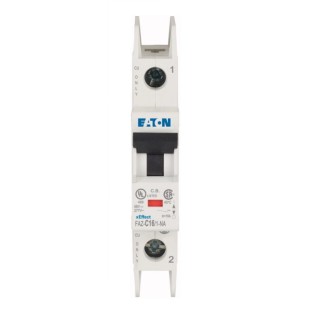 Cooper Bussmann xEffect FAZ Miniature Circuit Breaker, 1-Pole, 16A, Type C, 415V AC, 48V DC, 10kA 102090 FAZ-C16/1-NA