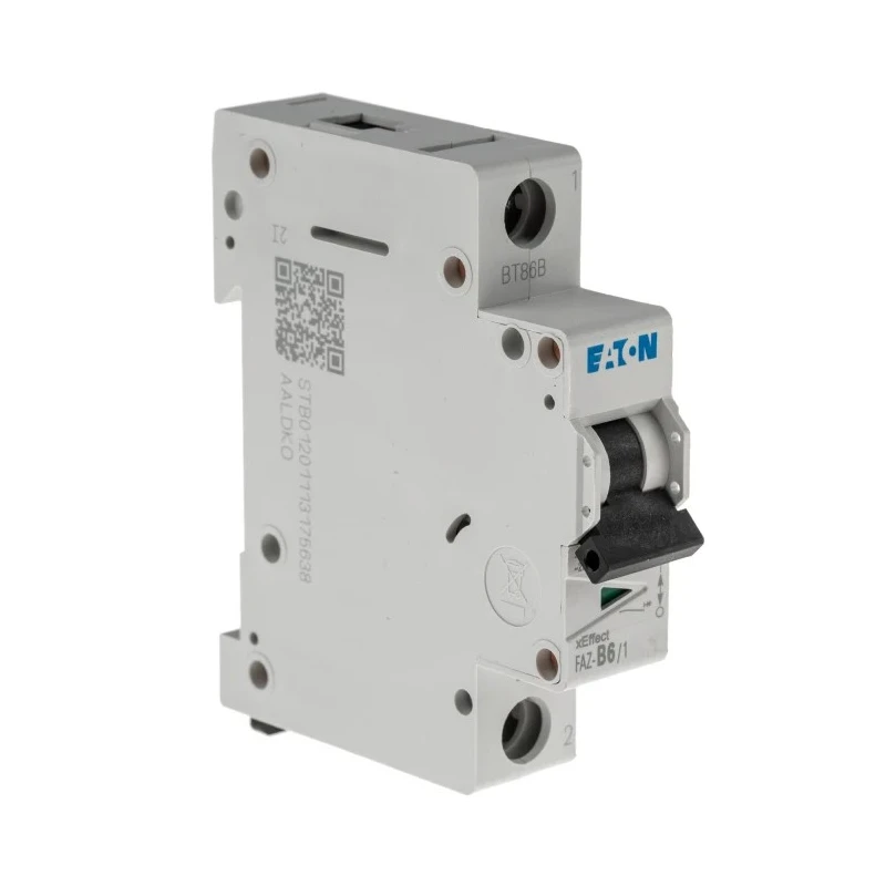 RS PRO xEffect Miniature Circuit Breaker, 1-Pole, 6A, Type B, 240V AC, 48V DC, 10kA Breaking Capacity 278529 FAZ-B6/1