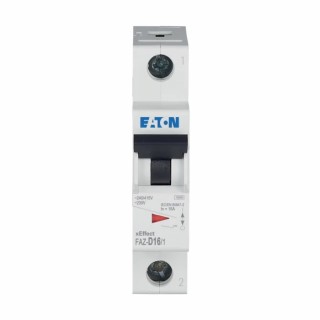 Eaton xEffect FAZ Miniature Circuit Breaker 1-Pole 16A Type D 240V AC 48V DC 10kA Breaking Capacity 278584 FAZ-D16/1