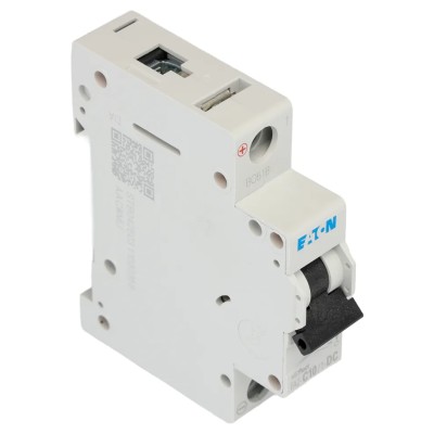 Eaton xEffect Miniature Circuit Breaker 1-Pole 10A Type C 125V DC 10 kA Breaking Capacity 279126 FAZ-C10/1-DC
