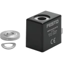 Festo Replacement Solenoid Valve Coil 110V AC, 9.0 VA Pickup Power, 7.0 VA Holding Power, IP65 Protection MSFW-110-50/60-OD