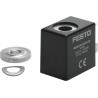 Festo Replacement Solenoid Valve Coil 110V AC, 9.0 VA Pickup Power, 7.0 VA Holding Power, IP65 Protection MSFW-110-50/60-OD