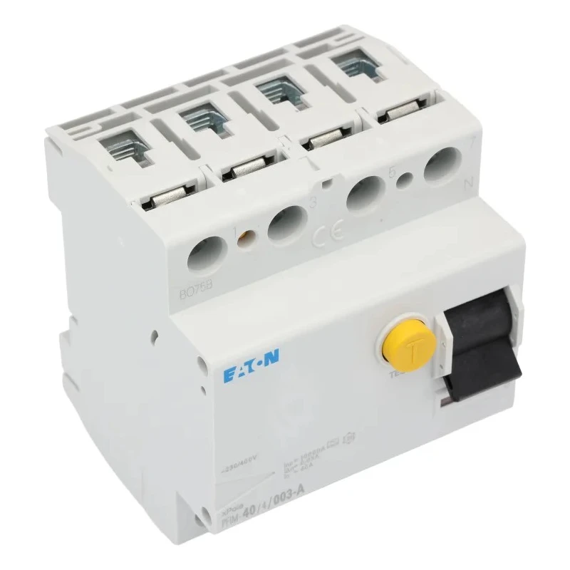 Eaton PFIM Series Residual Current Device 40A 4-Pole 30mA Type A 10kA Breaking Capacity 230V 400V 235439 PFIM-40/4/003-A-MW