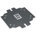 Rittal Sheet Steel Zinc Plated Enclosure Accessory 125mm Width, 135mm Length for Kx Terminal Boxes and Bus Enclosures 1560800