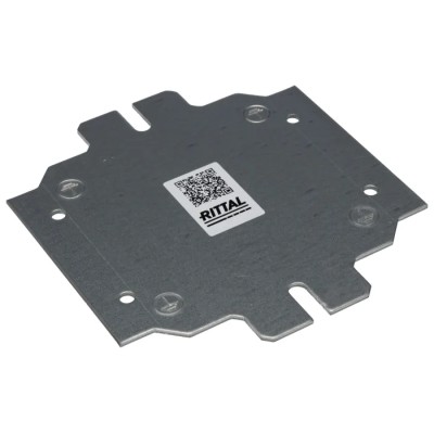 Rittal Sheet Steel Zinc Plated Enclosure Accessory 125mm Width, 135mm Length for Kx Terminal Boxes and Bus Enclosures 1560800