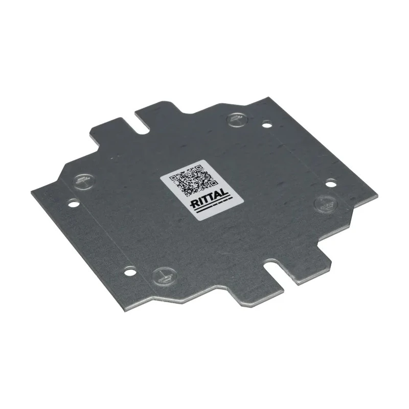Rittal Sheet Steel Zinc Plated Enclosure Accessory 125mm Width, 135mm Length for Kx Terminal Boxes and Bus Enclosures 1560800
