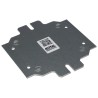 Rittal Sheet Steel Zinc Plated Enclosure Accessory 125mm Width, 135mm Length for Kx Terminal Boxes and Bus Enclosures 1560800