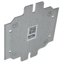 Rittal Sheet Steel Zinc Plated Enclosure Accessory 125mm Width, 135mm Length for Kx Terminal Boxes and Bus Enclosures 1560800