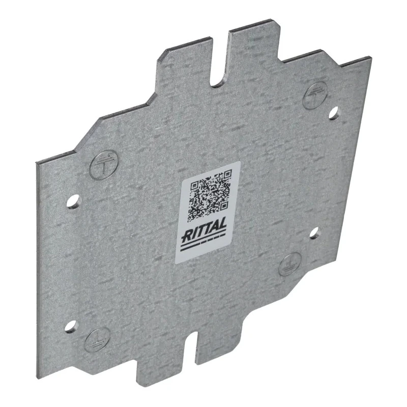 Rittal Sheet Steel Zinc Plated Enclosure Accessory 125mm Width, 135mm Length for Kx Terminal Boxes and Bus Enclosures 1560800