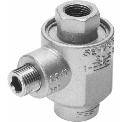 Festo Quick Exhaust Valve 10 bar Die Cast Zinc 1/4 in Male/Female Threaded SE-1/4-B