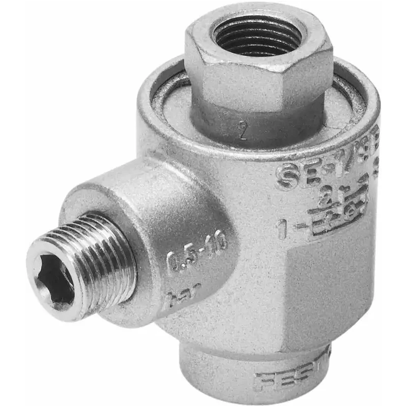 Festo Quick Exhaust Valve 10 bar Die Cast Zinc 1/4 in Male/Female Threaded SE-1/4-B