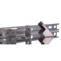 Rittal AX Series Stainless Steel Pole Clamp for Use with KX Series, AX 198 mm x 600 mm x 198 mm 2584100