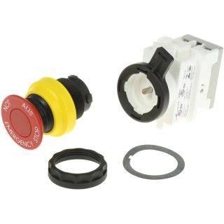 Eaton GHG4188 Series Pull to Release Emergency Stop Push Button Panel Mount 30mm Cutout SPDT IP66 GHG4188