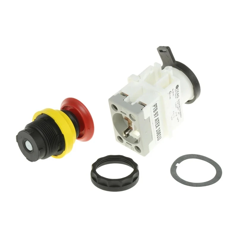 Eaton GHG4188 Series Pull to Release Emergency Stop Push Button Panel Mount 30mm Cutout SPDT IP66 GHG4188
