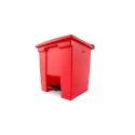 Rubbermaid Commercial Products Legacy Step-On 30L Red Pedal Plastic Waste Bin FG614300RED