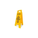 Rubbermaid Commercial Products Floor Sign with Graphics Hazard Warning Sign CAUTION - WET FLOOR FG611277YEL