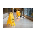 Rubbermaid Commercial Products Floor Sign with Graphics Hazard Warning Sign CAUTION - WET FLOOR FG611277YEL