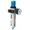 Festo Filter Regulator, 1/4 in G Port Size, Manual Drain, 16 Bar Max Operating Pressure, Polycarbonate Bowl LFR-1/4-D-7-MINI
