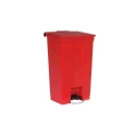 Rubbermaid Commercial Products Legacy Step-On Red Pedal Plastic Waste Bin 87L FG614600RED